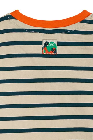 T-shirt - Wit, blauw en groen