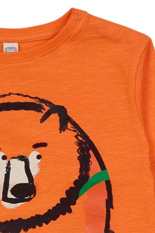 T-shirt - Zwart en oranje