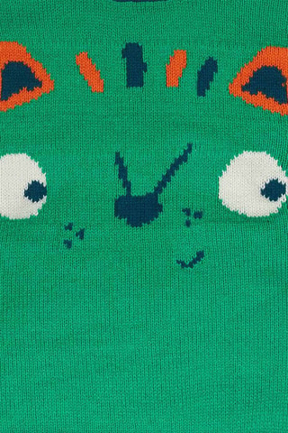 Trui - Blauw, groen en oranje