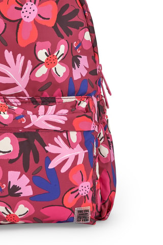 Rugtas - Blauw, roze en wit