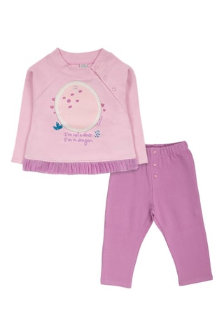 Sweater en Broek - Wit, blauw en roze