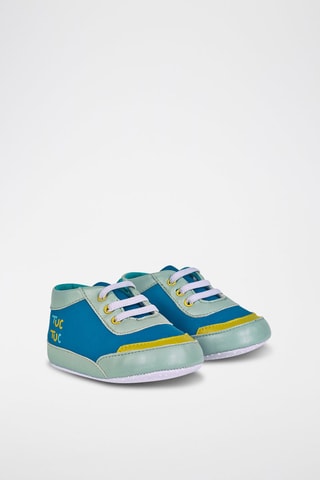 Pantoffels - Blauw en groen