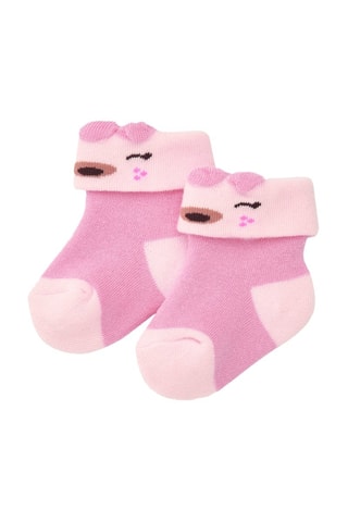 Sokken - Bruin en roze