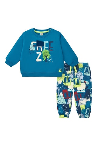 Sweater en Joggingbroek - Wit, rood en groen