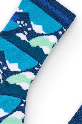 2 Paar Sokken - Rood, blauw en groen