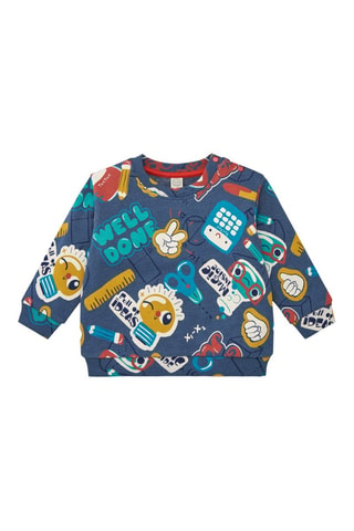 Sweater - Blauw, groen en geel