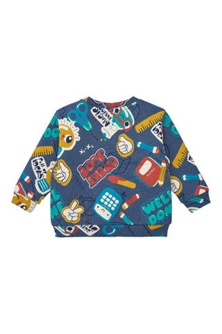 Sweater - Blauw, groen en geel