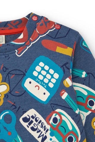 Sweater - Blauw, groen en geel