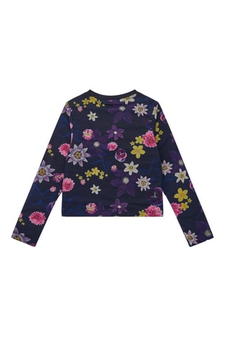 T-shirt - Blauw, paars en roze