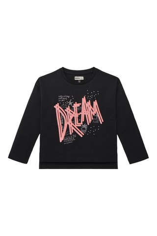 T-shirt - Zwart en roze
