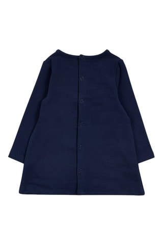 Fleece Jurk - Wit, rood en blauw