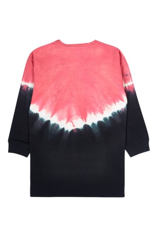 Jurk Dip and Dye - Wit, roze en grijs