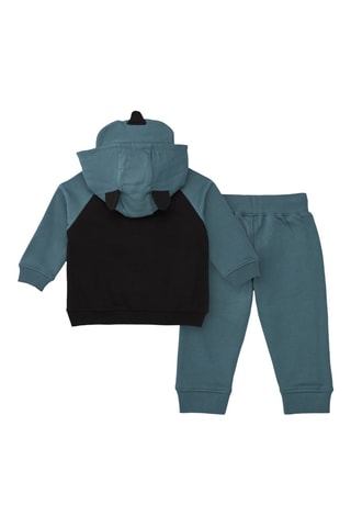 Sweater met Capuchon en Oren en Joggingbroek - Blauw