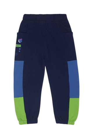 Fleece Joggingbroek - Blauw en groen