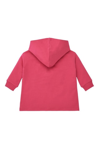Fleece Sweaterjurk - Geel, oranje en roze