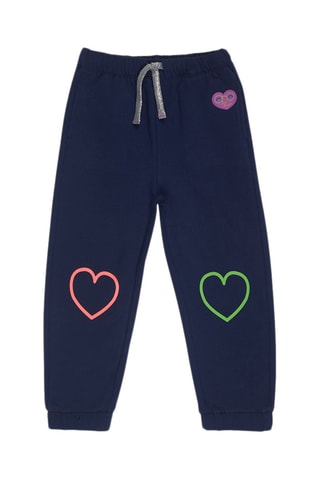 Fleece Joggingbroek - Blauw, paars en roze