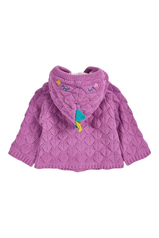 Vest met Capuchon - Blauw, geel en roze