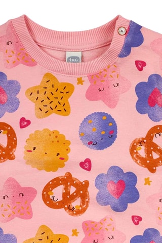 Sweater en Legging - Blauw, geel en roze