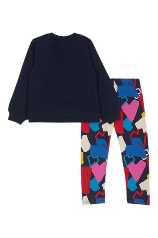Sweater en Legging - Rood, blauw en geel