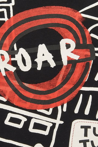 T-shirt - Wit, zwart en rood