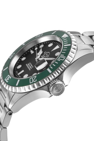 Montre automatique en acier - Argenté et vert