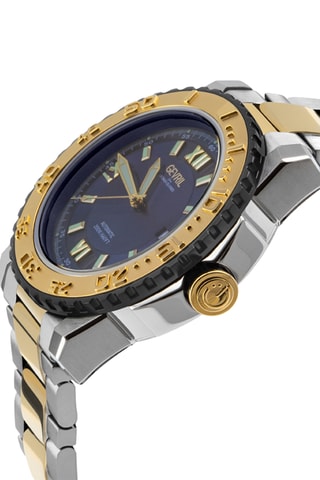 Montre automatique en acier Seacloud - Doré et Argenté