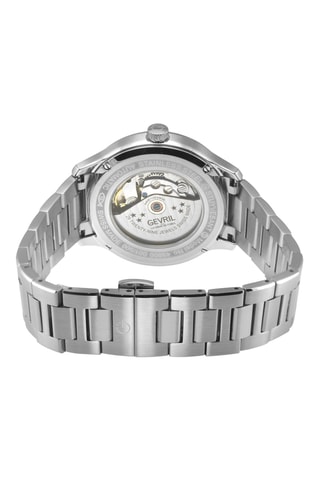 Montre automatique en acier - Argenté et noir