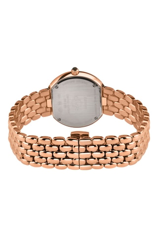 Montre à quartz en acier - Doré rose et marron