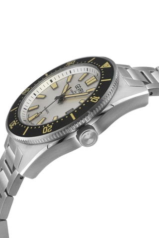 Montre automatique en acier Mariner Row - Argenté