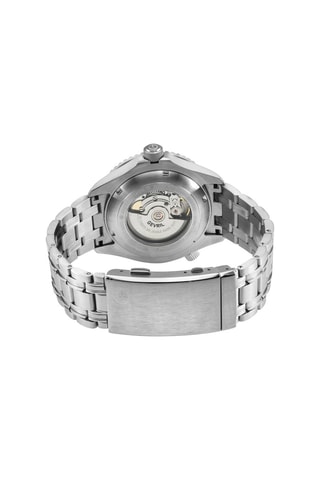 Montre automatique en acier Hudson Yards - Argenté et vert
