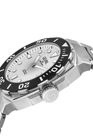 Montre automatique en acier - Argenté et noir