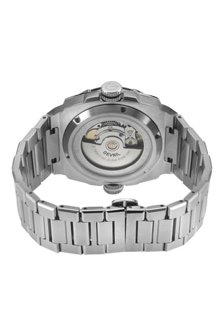Montre automatique en acier - Argenté et noir