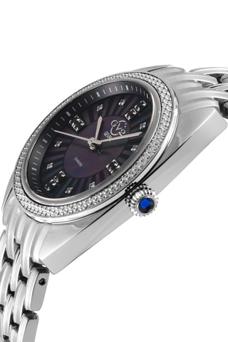 Montre à quartz en acier, nacre, spinelles et diamants Palermo