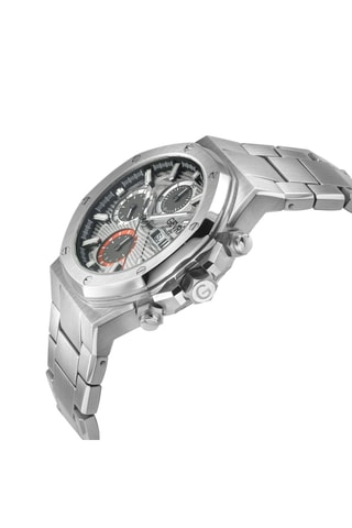 Montre automatique en acier - Chronographe - Argenté
