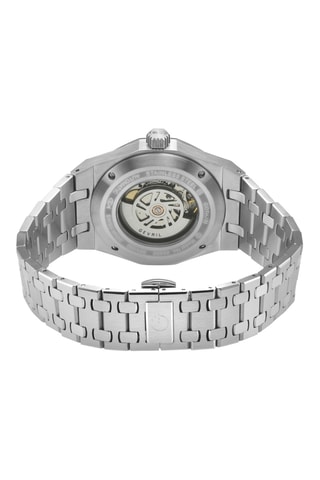 Montre automatique en acier - Argenté et noir