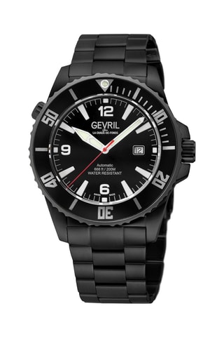 Montre automatique en acier SW200 - Noir