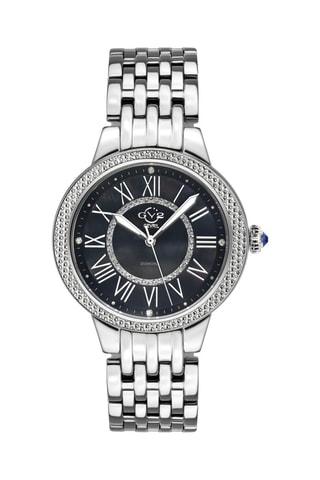 Montre à quartz en acier, nacre et diamants Astor II