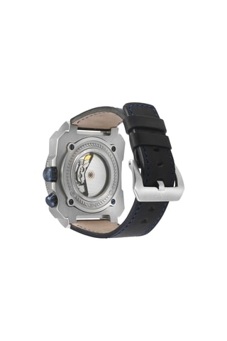 Montre automatique en cuir XO Submarine - Noir et argenté
