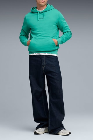 Felpa in pile con cappuccio Essentials - Verde
