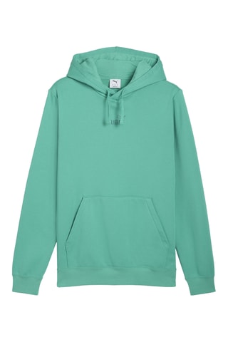 Felpa in pile con cappuccio Essentials - Verde