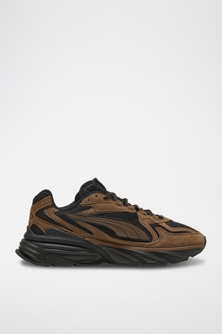 Sneakers in pelle scamosciata Fade - Marrone scuro