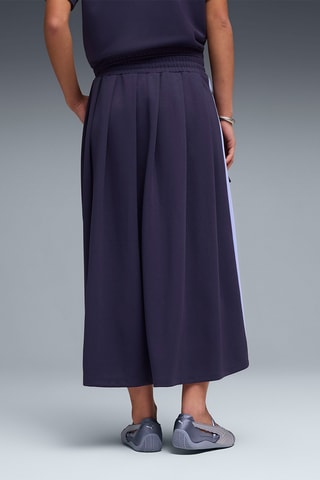 Jupe midi T7 - Bleu marine