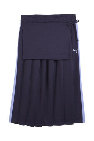 Jupe midi T7 - Bleu marine