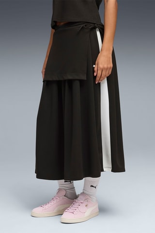 Jupe midi T7 - Noir