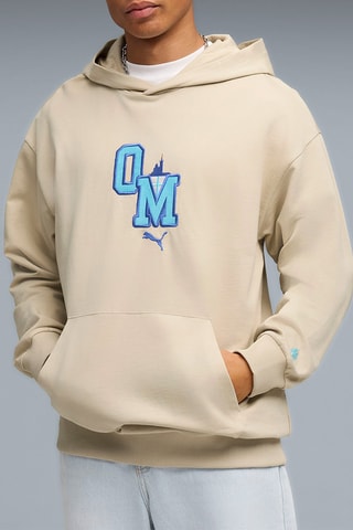 Sweat à capuche Olympique de Marseille - Beige