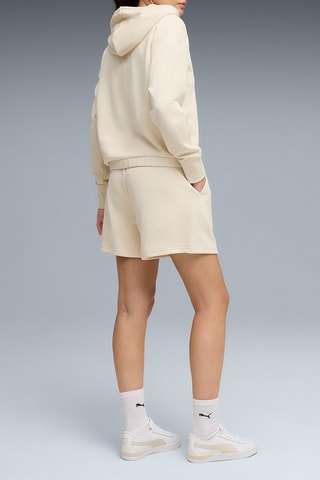 Sweat à capuche et short - Beige