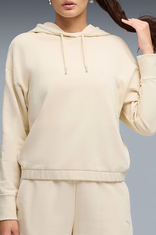 Sweat à capuche et short - Beige