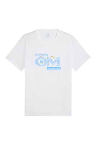 T-shirt regular Olympique de Marseille - Bianco