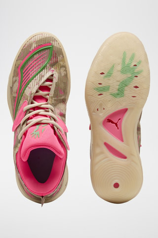 Chaussures de basketball Flau'jae Johnson - Beige, rose et vert