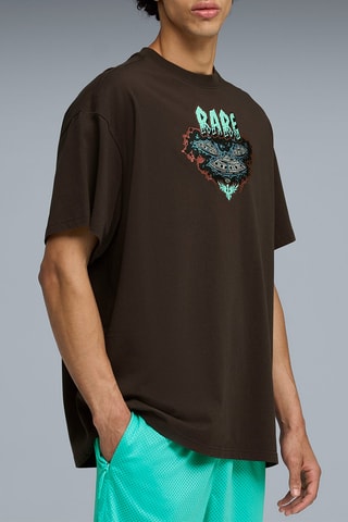 T-shirt oversize de basketball Lamelo x Melo - Noir
